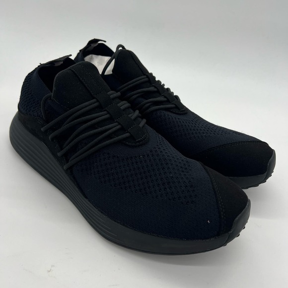 Lane-Eight Trainer AD 1 Mens Size 11.5 Black Lace Up Sneakers - Picture 3 of 7